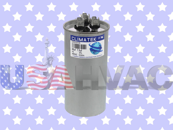Y4622 Y462201 - Climatek Run Capacitor 80+7.5 uF MFD 440 Volt Round Fits Lennox Y4622 Y462201 - Climatek Run Capacitor 80+7.5 uF MFD 440 Volt Round Fits Lennox