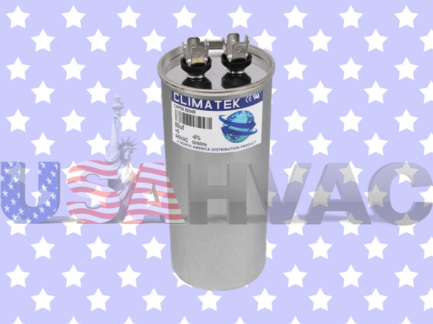 RA2000-37-806 - Climatek Motor Run Capacitor 80 uF MFD 440 Volt Round Fits Amrad RA2000-37-806 - Climatek Motor Run Capacitor 80 uF MFD 440 Volt Round Fits Amrad