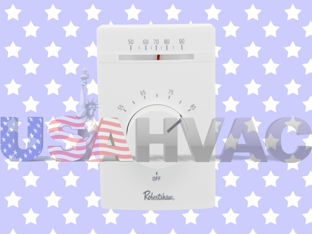 802 - Line Voltage Electric Heat Thermostat Double Pole Fits Robertshaw 802 - Line Voltage Electric Heat Thermostat Double Pole Fits Robertshaw