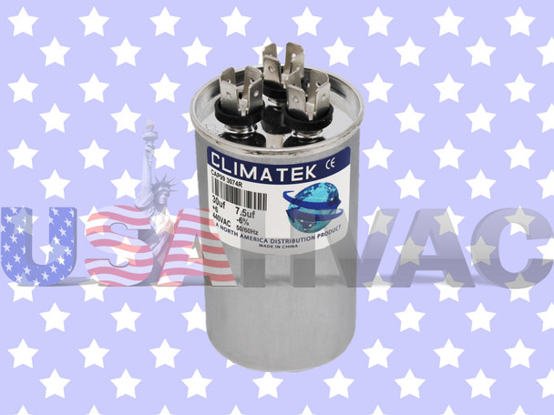 C3DR307.5 Capacitor Start Run Dual Single UF MFD VAC Volt Booster Microfarad Repair Part