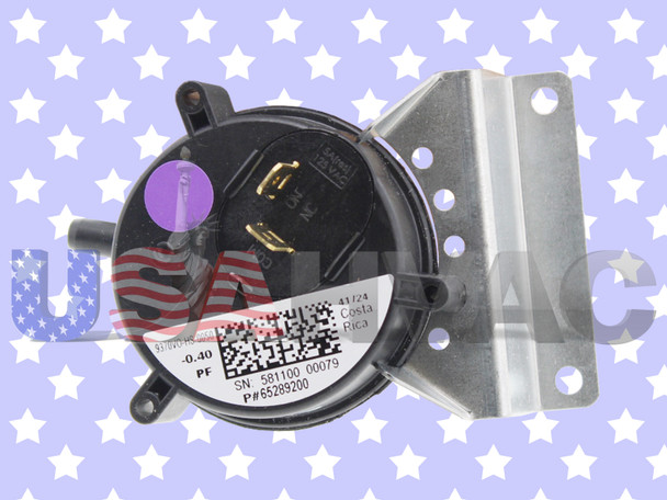 65289200 34M7501 Furnace Air Pressure Switch Vent Venter Vacuum Suction Repair Part 65289200 34M7501 Furnace Air Pressure Switch Vent Venter Vacuum Suction Repair Part