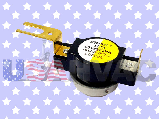 60TX01-200907 Furnace Heater Gas Limit Switch Snap Disc Safety Temperature Repair Part