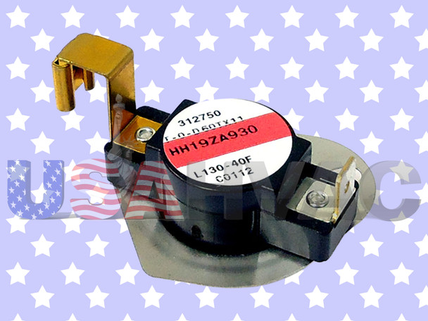 60TX11-312750 Furnace Heater Gas Limit Switch Snap Disc Safety Temperature Repair Part