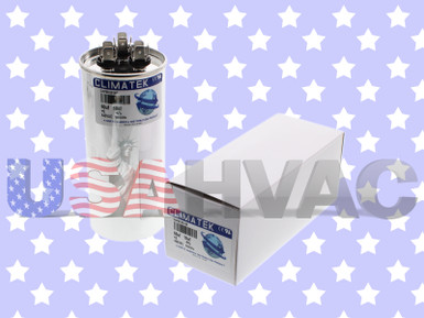 Motor Dual Run Capacitor Round 70 + 7.5 Uf MFD 370 Volt VAC 12954