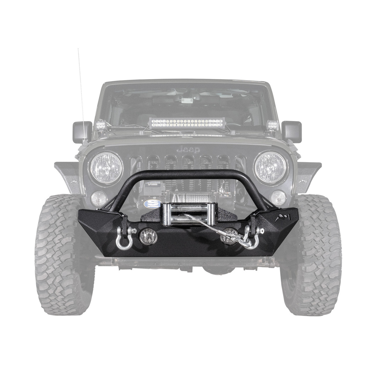 JEEP★UNISEX_Bear Print Sleeveless_2色 Front Bumper Immortal Stubby F1 - 2007-18 Wrangler