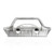 Reaper Off-Road Wrangler Stainless Steel Immortal Front Bumper seen from the front on white background. Reaper Off-Road Wrangler Stainless Steel Immortal Front Bumper seen from the front on white background.