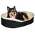 Extra Large Made in America Orthopedic Cuddler Dog Bed. Easy Removable Cover, Black. Sleep Area Measures 36 x 26”.