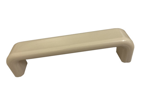 Gloss Cream Plastic Flat D Handle Kitchen door and drawer fitting