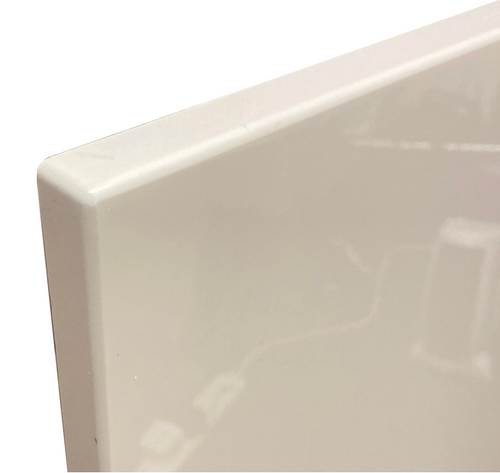 Vinyl Wrap Gloss Ivory Cream Kitchen Cabinet Door & Drawer Front Slab 19mm Slab will match Howdens gloss cream and others