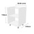 Flat Pack White Kitchen Cupboard Carcass Units 735mm 73.5cm high compatible with Wickes & Benchmarx