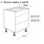 Flat Pack Cream Kitchen Cupboard Carcass Units 720mm 72cm high to fit Howdens 3 drawer 500mm base