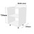 Flat Pack Cream Kitchen Cupboard Carcass Base Units 720mm 72cm high compatible with Howdens