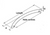 Bow Handle 190mm 160mm 10mm dimensions line drawing