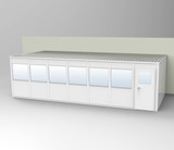 PortaFab's 3-wall 12' x 28' modular inplant office with windows.