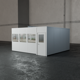 PortaFab's 4-wall 16' x 16' modular inplant office with optional windows. PortaFab's 4-wall 16' x 16' modular inplant office with optional windows.