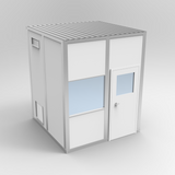 3D rendering of an 8' x 8' ISO 8 Modular Cleanroom