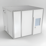 3D Rendering of an 8' x 10' ISO 8 Cleanroom