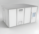 3D rendering of a 10' x 16' ISO 8 modular cleanroom