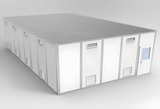 3D rendering of a 20' x 32' ISO 8 Modular Cleanroom
