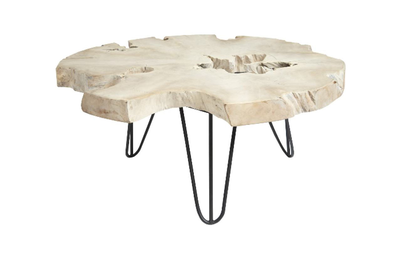 Bleached White Oak Coffee Table