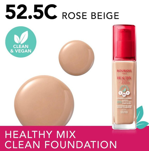  Bourjois Healthy Mix Clean & Vegan Foundation 52.5C Rose Beige 