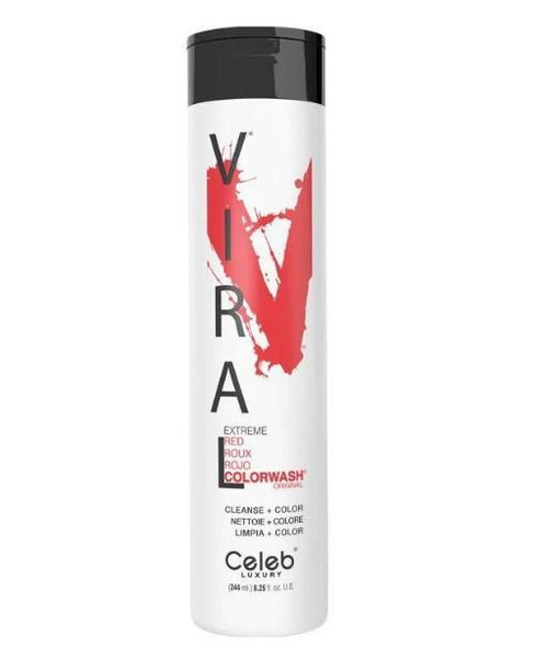 celeb Luxury Celeb Luxury Viral Extreme Red Colorwash Shampoo 244ml 