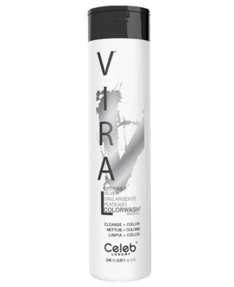 celeb Luxury Celeb Luxury Viral Extreme Silver Colorwash Shampoo 244ml 