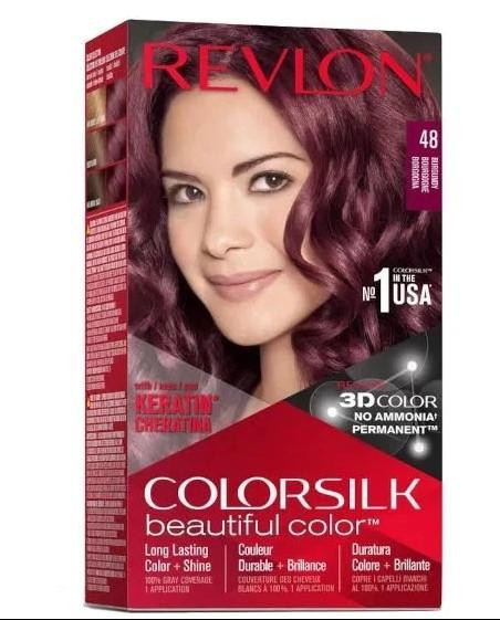 REVLON Revlon Colorsilk Beautiful Colour Permanent Hair Dye 48 Burgundy 
