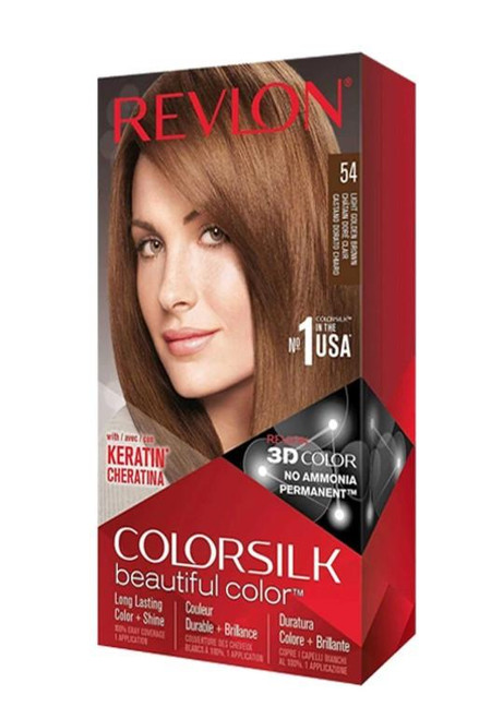 REVLON Revlon ColorSilk Beautiful Permanent Hair Color 54 Light Golden Brown 