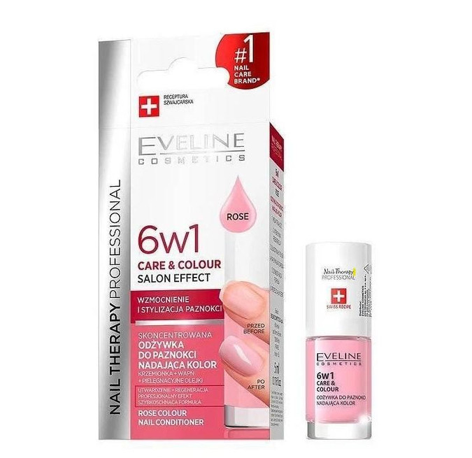  EVELINE NAIL THERAPY 6in1 Care & Color Rose 5 ML 