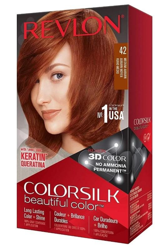 REVLON Revlon ColorSilk Beautiful Permanent Hair Color 42 Medium Auburn 