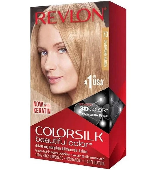 Revlon ColorSilk Beautiful Permanent Hair Color 73 Champagne Blonde(www.hair2buy.co.uk)