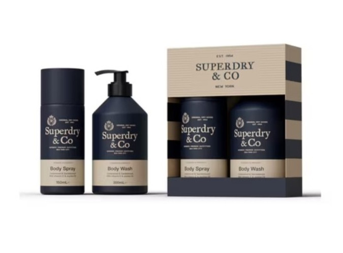 Superdry Toiletries Duo In Cedarwood & Sandalwood(www.hair2buy.co.uk)