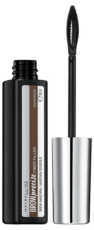 MAYBELLINE Brow Precise Fibre Filler Mascara 8ml Medium brown MAYBELLINE Brow Precise Fibre Filler Mascara 8ml Medium brown