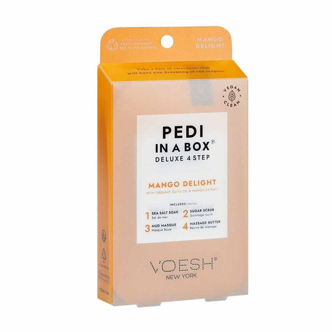 VOESH Voesh 4 Step Pedi In A Box - Mango Delight  VOESH Voesh 4 Step Pedi In A Box - Mango Delight
