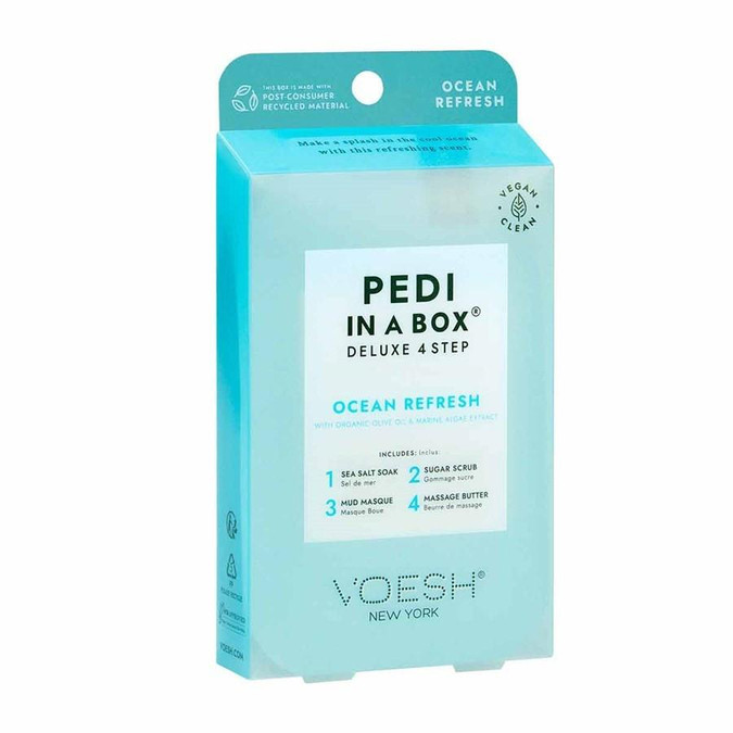VOESH Voesh 4 Step Pedi In A Box - Ocean Fresh  VOESH Voesh 4 Step Pedi In A Box - Ocean Fresh