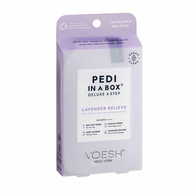 VOESH Voesh 4 Step Pedi In A Box - Lavender Relieve  VOESH Voesh 4 Step Pedi In A Box - Lavender Relieve