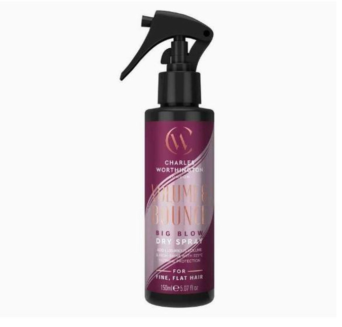 CHARLES WORTHINGTON Charles Worthington Volume & Bounce Big Blow Dry Spray 150ml  CHARLES WORTHINGTON Charles Worthington Volume & Bounce Big Blow Dry Spray 150ml