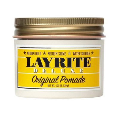 LAYRITE Deluxe Original Pomade 120g×2個 Layrite Deluxe Original Medium Hold & Shine Pomade 120g