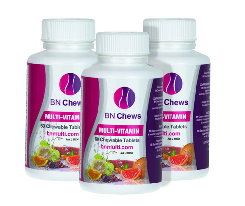 BN Multi-Vitamin Chews - 3 Month Supply | 3 Bottles