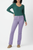Knit Denim High Rise Straight-Leg Jeans