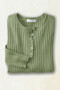 Ribbed Henley Sweater