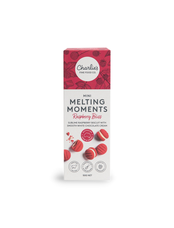 Charlie's Mini Melting Moments Raspberry Bliss, 50g Charlie's Mini Melting Moments Raspberry Bliss, 50g