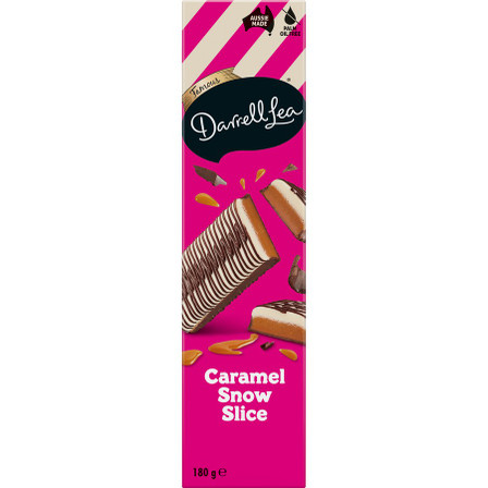 Darrell Lea Caramel Snows Dark Chocolate Slice 180g Darrell Lea Caramel Snows Dark Chocolate Slice 180g