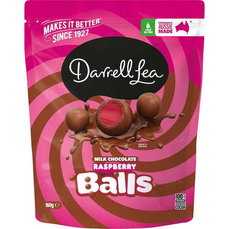 Choc Chewy Raspberry Balls 160g