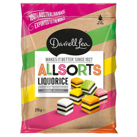 Darrell Lea Allsorts Liquorice 270g