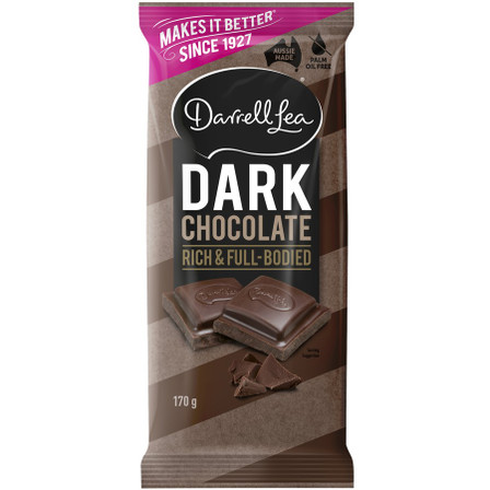 Darrell Lea Dark Chocolate Rich & Full Bodied Block 170g
