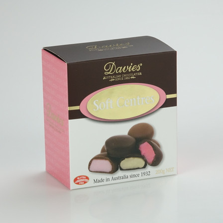 Davies Soft Centres Milk & Dark Chocolate 200g