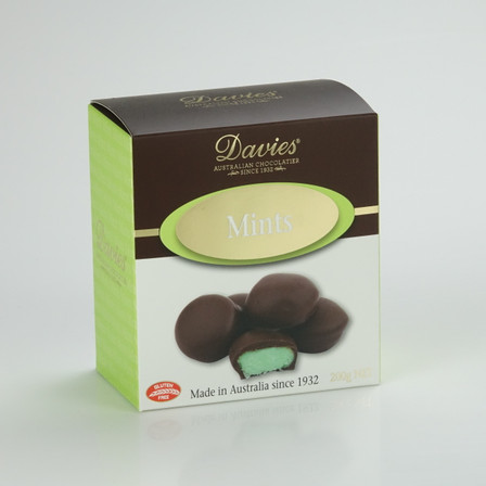 Davies Mints Dark Chocolate 200g
