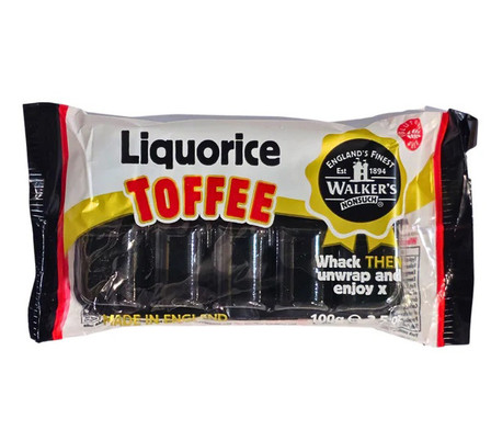 Walker's Liquorice Toffee Bars 100g Walker's Liquorice Toffee Bars 100g
